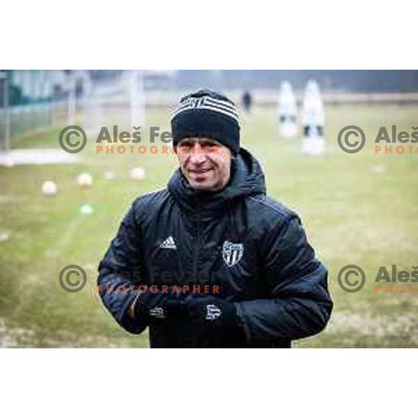 Dejan Grabic, head coach of Mura during training in Renkovci, Slovenia on March 1, 2023. Photo: Jure Banfi