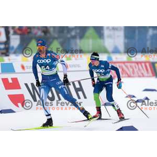 Miha Simenc (SLO) competes at Cross country Men 15 km Interval start Free at Planica 2023 World Nordic Championships, Slovenia on March 1, 2023