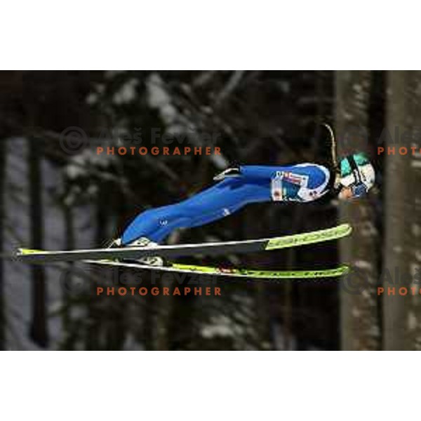 Nika Kriznar (SLO) competes in Ski jumping Women Large Hill at Planica 2023 World Nordic Championships, Slovenia on March 1, 2023