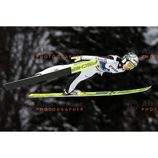 Ema Klinec (SLO) competes in Ski jumping Women Large Hill at Planica 2023 World Nordic Championships, Slovenia on March 1, 2023