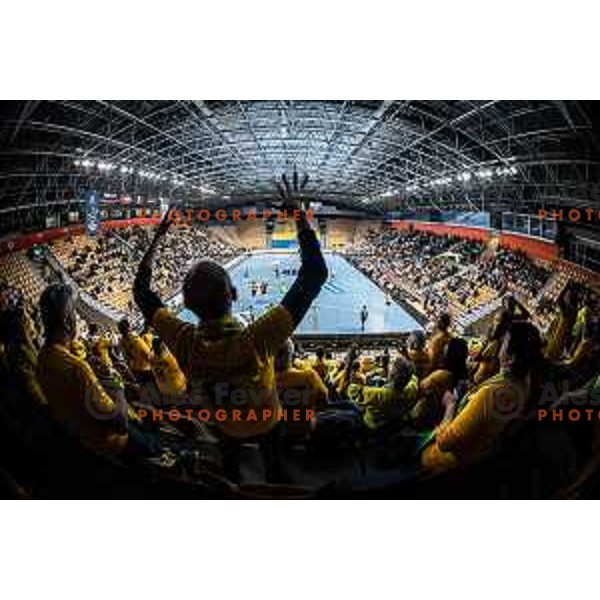 Florijani during EHF Champions League handball match between Celje PL and Aalborg in Dvorana Zlatorog, Celje, Slovenia on March 1, 2023. Photo: Jure Banfi