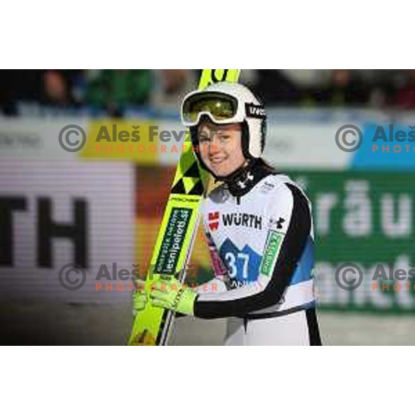 Ema Klinec (SLO) competes in Ski jumping Women Large Hill at Planica 2023 World Nordic Championships, Slovenia on March 1, 2023