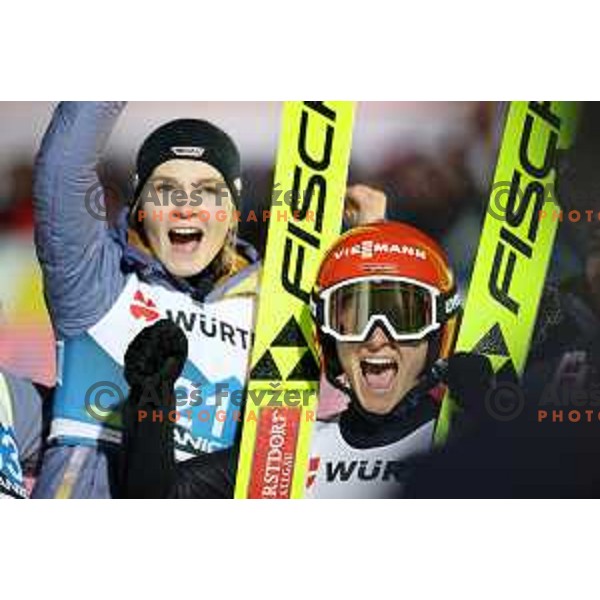 Kartharina Althaus (GER) competes in Ski jumping Women Large Hill at Planica 2023 World Nordic Championships, Slovenia on March 1, 2023