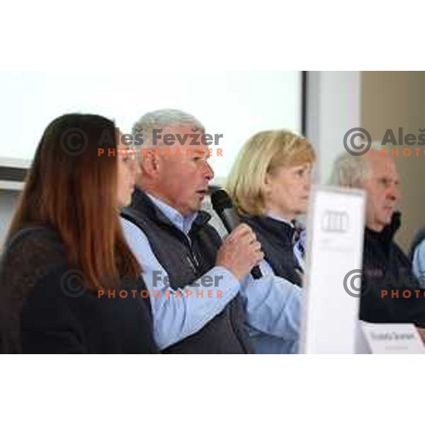 Gregor Benedik at Press conference before 62. Vitranc Cup for AUDI FIS World Cup Alpine Skiing in Kranjska gora, Slovenia on March 2, 2023