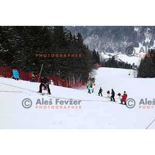 Course preparation for 62. Vitranc Cup AUDI FIS World Cup Alpine Skiing in Kranjska Gora, Slovenia on March 2, 2023