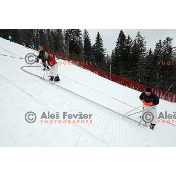 Course preparation for 62. Vitranc Cup AUDI FIS World Cup Alpine Skiing in Kranjska Gora, Slovenia on March 2, 2023