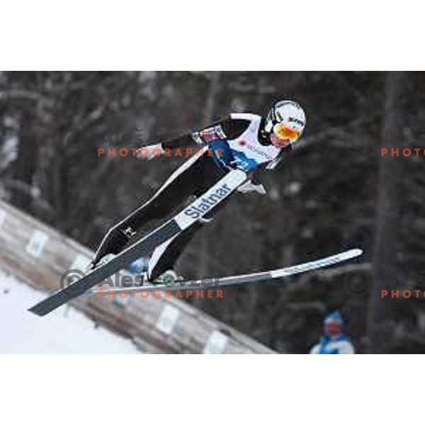 Anze Lanisek (SLO) during Men Large Hill Individual Qualifications Planica 2023 World Nordic Ski Championships in Kranjska Gora, Slovenia on March 2, 2023