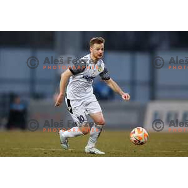 Rudi Pozeg Vancas in action during Prva Liga Telemach 2022-2023 football match between Domzale and Koper in Domzale, Slovenia on March 4, 2023