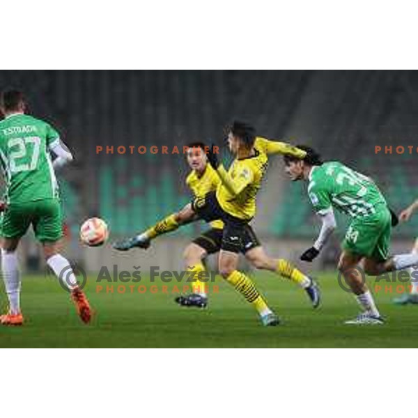 during Prva Liga Telemach 2022-2023 football match between Olimpija and Kalcer Radomlje in SRC Stozice, Ljubljana, Slovenia on March 4, 2023