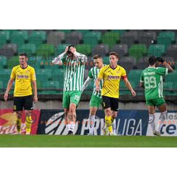 Svit Seslar in action during Prva Liga Telemach 2022-2023 football match between Olimpija and Kalcer Radomlje in SRC Stozice, Ljubljana, Slovenia on March 4, 2023