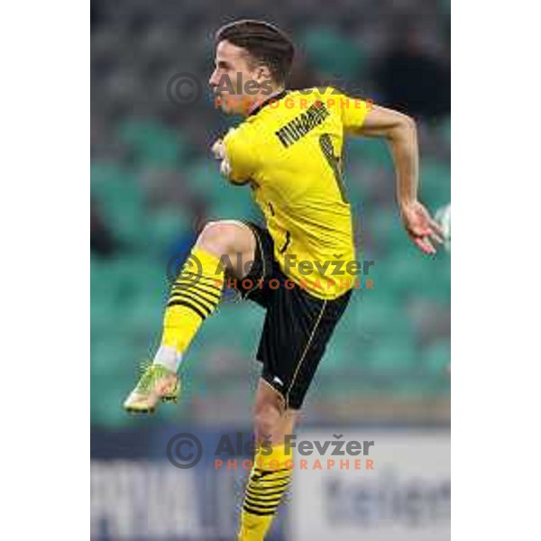 Sandi Nuhanovic in action during Prva Liga Telemach 2022-2023 football match between Olimpija and Kalcer Radomlje in SRC Stozice, Ljubljana, Slovenia on March 4, 2023