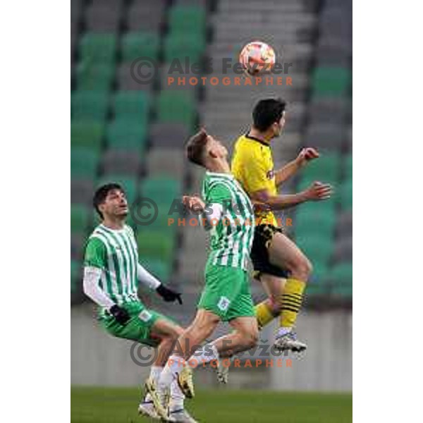 during Prva Liga Telemach 2022-2023 football match between Olimpija and Kalcer Radomlje in SRC Stozice, Ljubljana, Slovenia on March 4, 2023