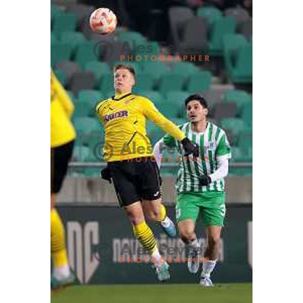 during Prva Liga Telemach 2022-2023 football match between Olimpija and Kalcer Radomlje in SRC Stozice, Ljubljana, Slovenia on March 4, 2023