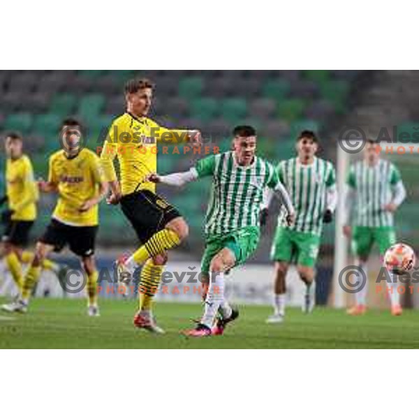 during Prva Liga Telemach 2022-2023 football match between Olimpija and Kalcer Radomlje in SRC Stozice, Ljubljana, Slovenia on March 4, 2023