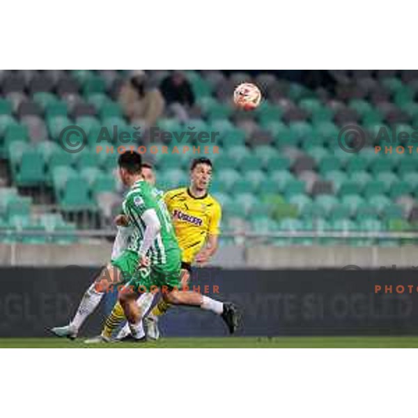 during Prva Liga Telemach 2022-2023 football match between Olimpija and Kalcer Radomlje in SRC Stozice, Ljubljana, Slovenia on March 4, 2023