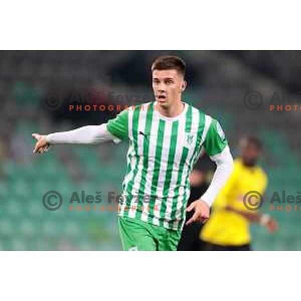 Admir Bristric in action during Prva Liga Telemach 2022-2023 football match between Olimpija and Kalcer Radomlje in SRC Stozice, Ljubljana, Slovenia on March 4, 2023