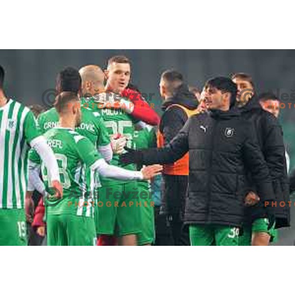 during Prva Liga Telemach 2022-2023 football match between Olimpija and Kalcer Radomlje in SRC Stozice, Ljubljana, Slovenia on March 4, 2023