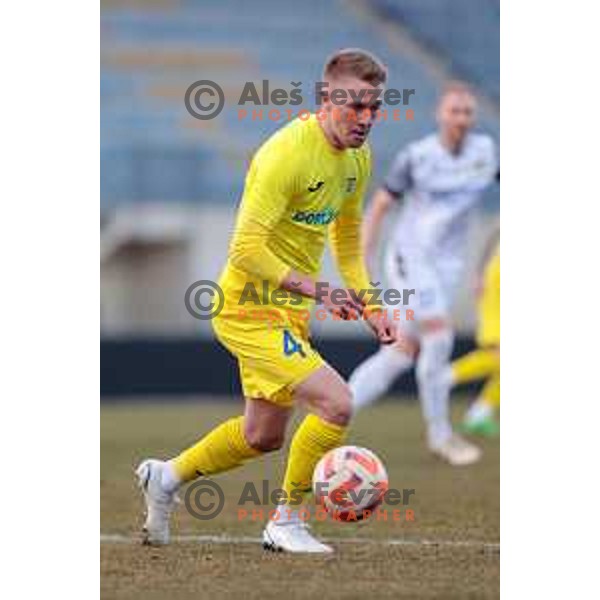 Benjamin Markus in action during Prva Liga Telemach 2022-2023 football match between Domzale and Koper in Domzale, Slovenia on March 4, 2023