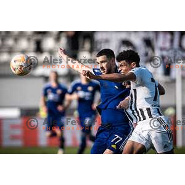 in action during Prva liga Telemach football match between Mura and Maribor in Fazanerija, Murska Sobota, Slovenia on March 5, 2023. Photo: Jure Banfi