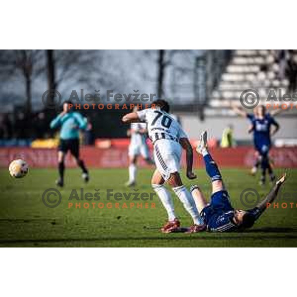 in action during Prva liga Telemach football match between Mura and Maribor in Fazanerija, Murska Sobota, Slovenia on March 5, 2023. Photo: Jure Banfi