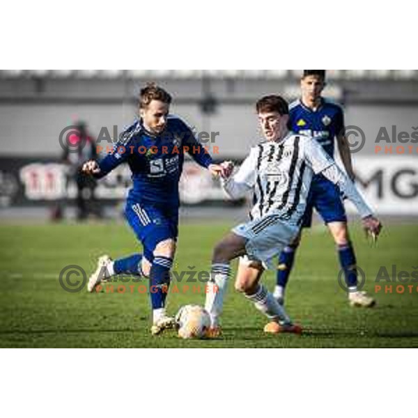 in action during Prva liga Telemach football match between Mura and Maribor in Fazanerija, Murska Sobota, Slovenia on March 5, 2023. Photo: Jure Banfi