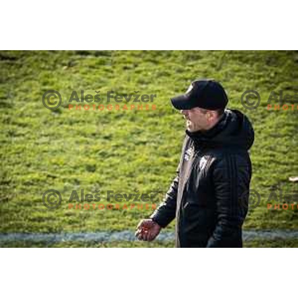 Dejan Grabic, head coach of Mura during Prva liga Telemach football match between Mura and Maribor in Fazanerija, Murska Sobota, Slovenia on March 5, 2023. Photo: Jure Banfi