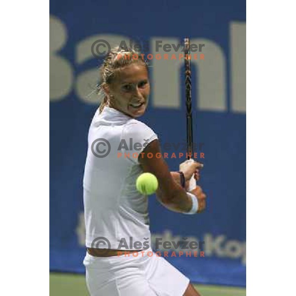 Polona Hercog of Slovenia. Banka Koper Slovenia Open 1st round, Portoroz 21.7.2008. Photo Primoz Lovric 