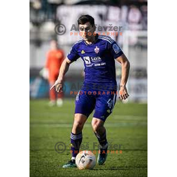 in action during Prva liga Telemach football match between Mura and Maribor in Fazanerija, Murska Sobota, Slovenia on March 5, 2023. Photo: Jure Banfi