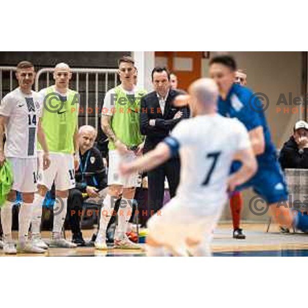 Tomislav Horvat, head coach of Slovenia during Futsal World Cup 2024 qualification match between Slovenia and Kazakhstan in Dvorana Tabor, Maribor, Slovenia on March 8, 2023. Photo: Jure Banfi