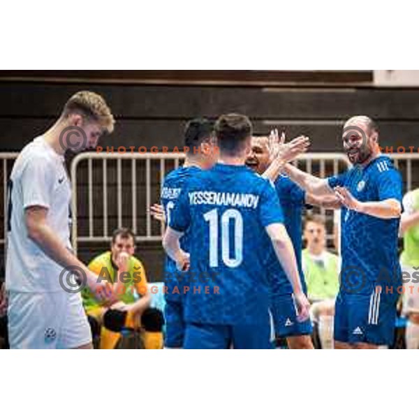 in action during Futsal World Cup 2024 qualification match between Slovenia and Kazakhstan in Dvorana Tabor, Maribor, Slovenia on March 8, 2023. Photo: Jure Banfi