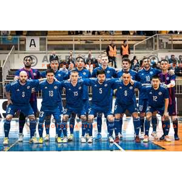 Team Kazakhstan during Futsal World Cup 2024 qualification match between Slovenia and Kazakhstan in Dvorana Tabor, Maribor, Slovenia on March 8, 2023. Photo: Jure Banfi