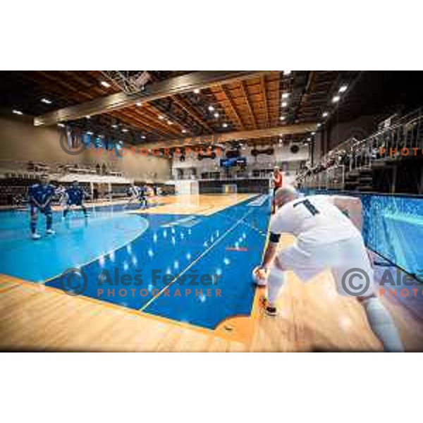 in action during Futsal World Cup 2024 qualification match between Slovenia and Kazakhstan in Dvorana Tabor, Maribor, Slovenia on March 8, 2023. Photo: Jure Banfi