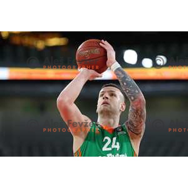 Alen Omic in action during 7days EuroCup 2022-2023 regular season match between Cedevita Olimpija (SLO) and 7Bet Lietkabelis (LIT) in Stozice Arena, Ljubljana, Slovenia on March 8, 2023