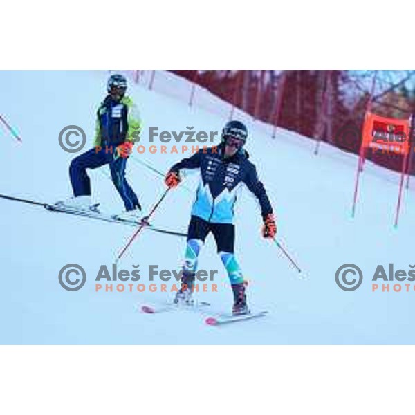 Zan Kranjec (SLO) during course inspection of AUDI FIS Ski World Cup Giant Slalom for 62.Vitranc Cup, Kranjska Gora, Slovenia on March 11, 2023