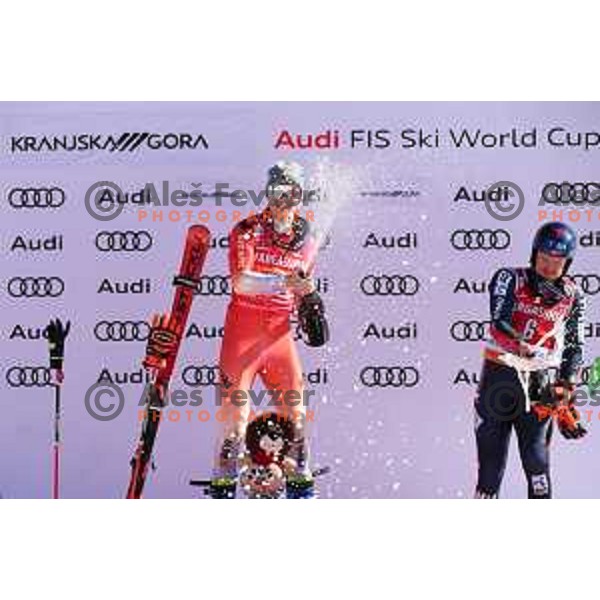 Marco Odermatt (SUI), winner of AUDI FIS Ski World Cup Giant Slalom for 62.Vitranc Cup, Kranjska Gora, Slovenia on March 11, 2023