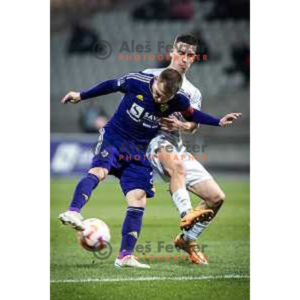 in action during Prva liga Telekom football match between Maribor and Tabor in Ljudski vrt, Maribor, Slovenia on March 11, 2023. Photo: Jure Banfi