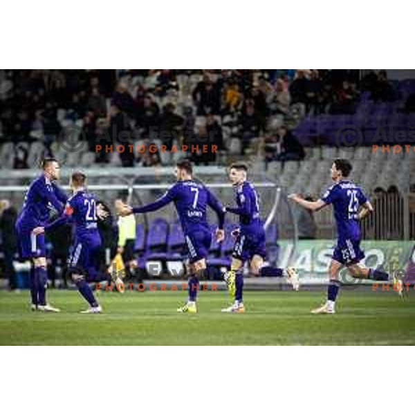 in action during Prva liga Telekom football match between Maribor and Tabor in Ljudski vrt, Maribor, Slovenia on March 11, 2023. Photo: Jure Banfi