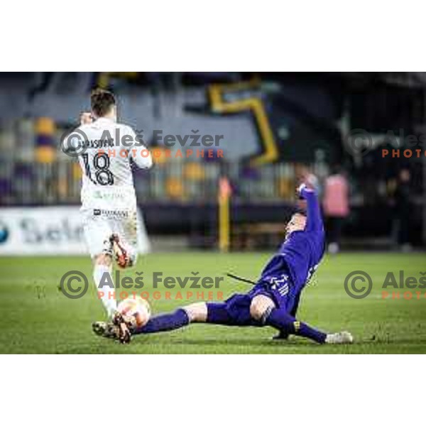 in action during Prva liga Telekom football match between Maribor and Tabor in Ljudski vrt, Maribor, Slovenia on March 11, 2023. Photo: Jure Banfi