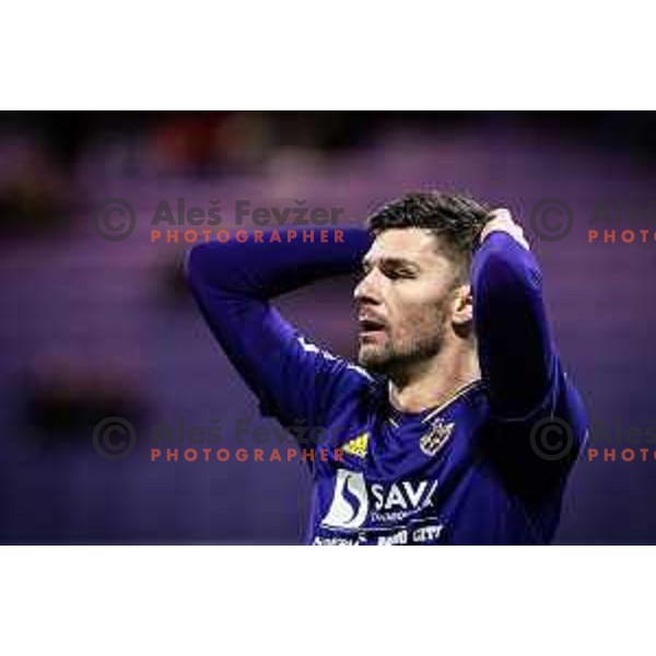 Rok Kronaveter during Prva liga Telekom football match between Maribor and Tabor in Ljudski vrt, Maribor, Slovenia on March 11, 2023. Photo: Jure Banfi