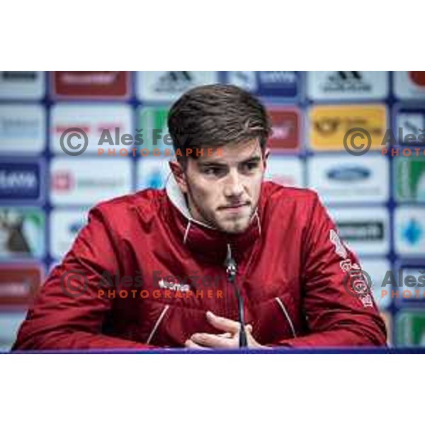 at the press conference during Prva liga Telekom football match between Maribor and Tabor in Ljudski vrt, Maribor, Slovenia on March 11, 2023. Photo: Jure Banfi