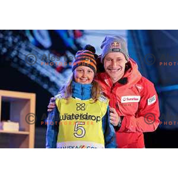 Marco Odermatt (SUI) during Public draw of starting numbers for AUDI FIS Ski World Cup Giant Slalom for 62.Vitranc Cup, Kranjska Gora, Slovenia on March 11, 2023