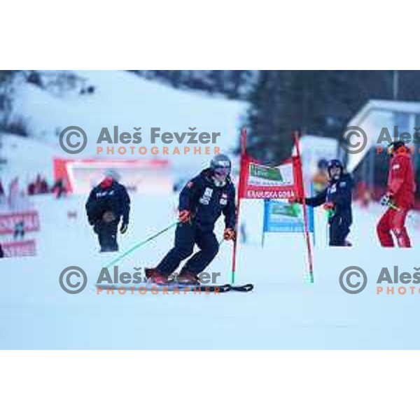 During course inspection of AUDI FIS Ski World Cup Giant Slalom for 62.Vitranc Cup, Kranjska Gora, Slovenia on March 12, 2023