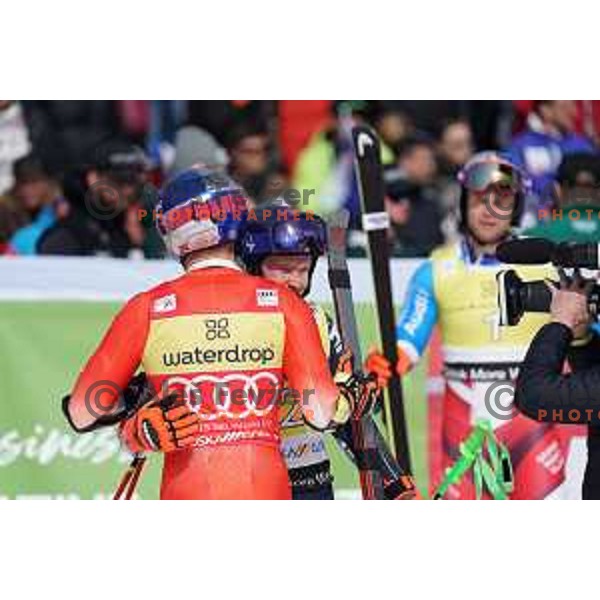 Marco Odermatt (SUI), winner of AUDI FIS Ski World Cup Giant Slalom for 62.Vitranc Cup, Kranjska Gora, Slovenia on March 12, 2023