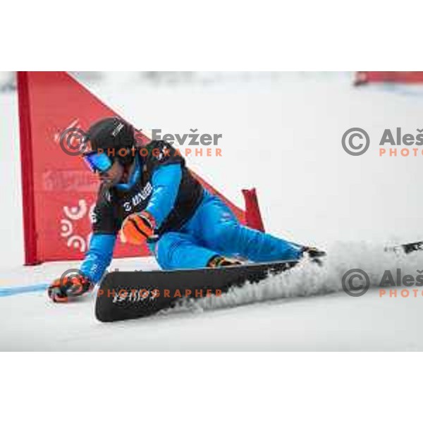 at FIS Snowboard World Cup Parallel Giant Slalom at Rogla Ski resort, Slovenia on March 15, 2023
