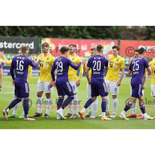 in action during Prva Liga Telemach 2022-2023 football match between Bravo and Maribor in Ljubljana, Slovenia on March 15, 2023