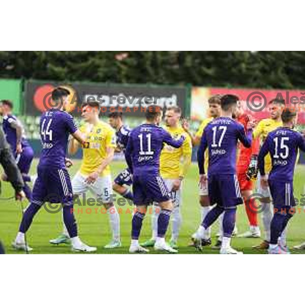 in action during Prva Liga Telemach 2022-2023 football match between Bravo and Maribor in Ljubljana, Slovenia on March 15, 2023