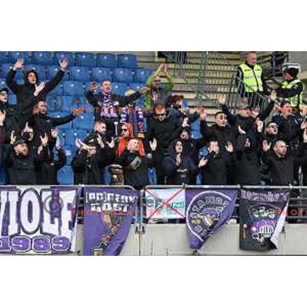 in action during Prva Liga Telemach 2022-2023 football match between Bravo and Maribor in Ljubljana, Slovenia on March 15, 2023