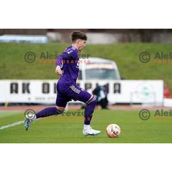 in action during Prva Liga Telemach 2022-2023 football match between Bravo and Maribor in Ljubljana, Slovenia on March 15, 2023