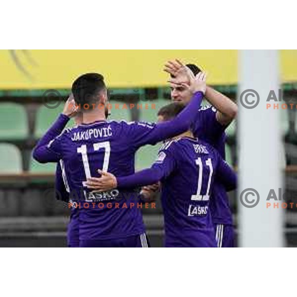 in action during Prva Liga Telemach 2022-2023 football match between Bravo and Maribor in Ljubljana, Slovenia on March 15, 2023