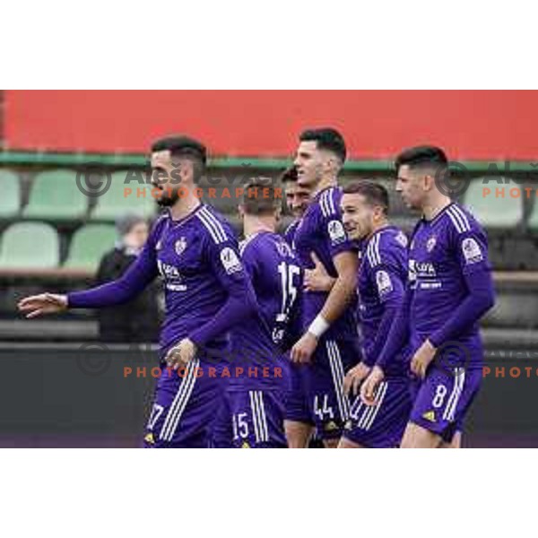 in action during Prva Liga Telemach 2022-2023 football match between Bravo and Maribor in Ljubljana, Slovenia on March 15, 2023